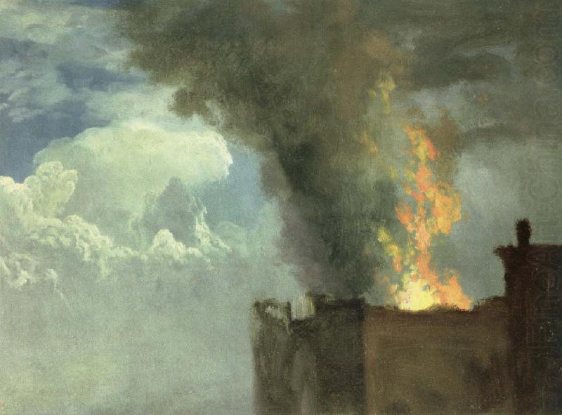 the conflagration, Albert Bierstadt